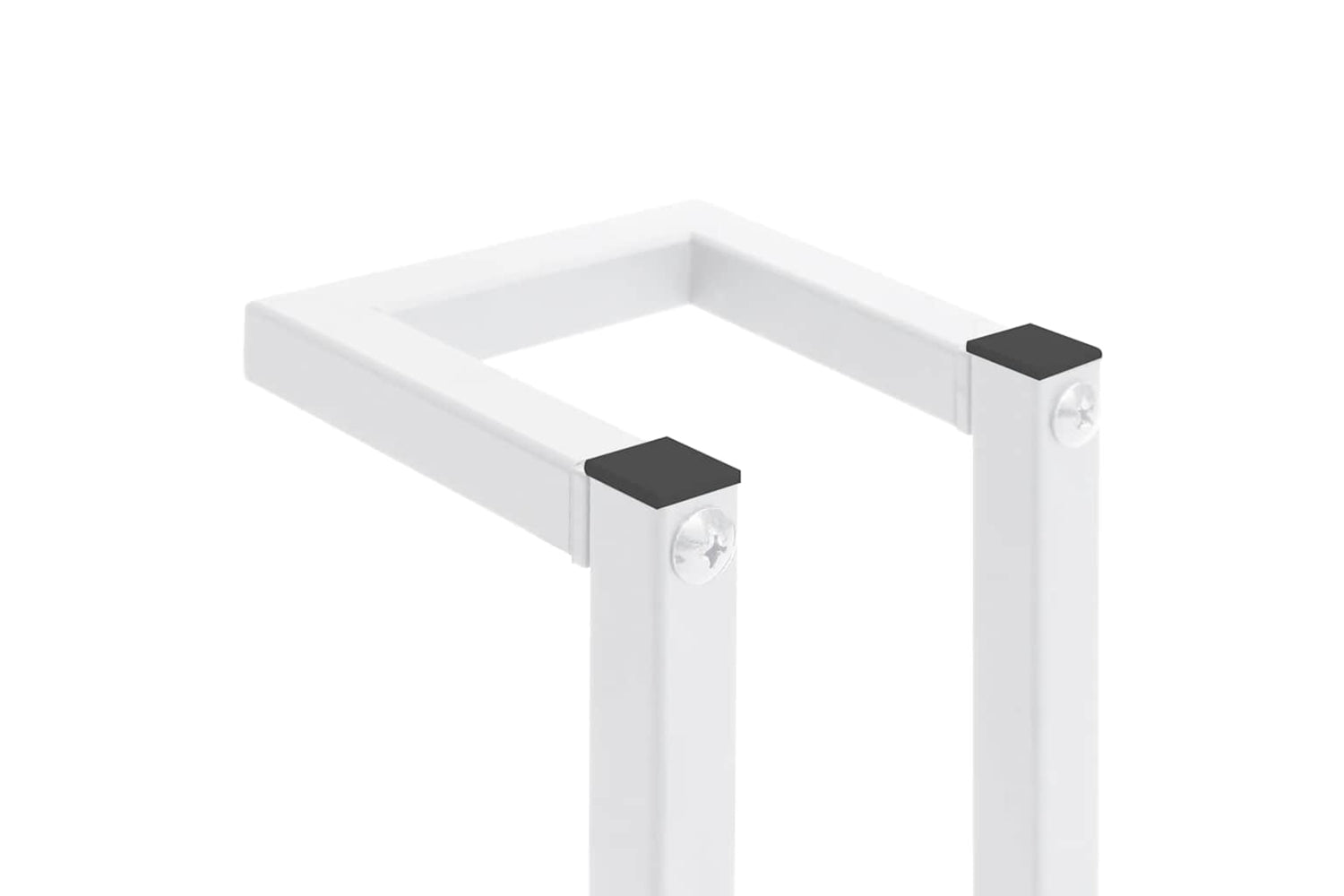 vidaXL 336116 Towel Rack White 12.5x12.5x60cm Steel-6