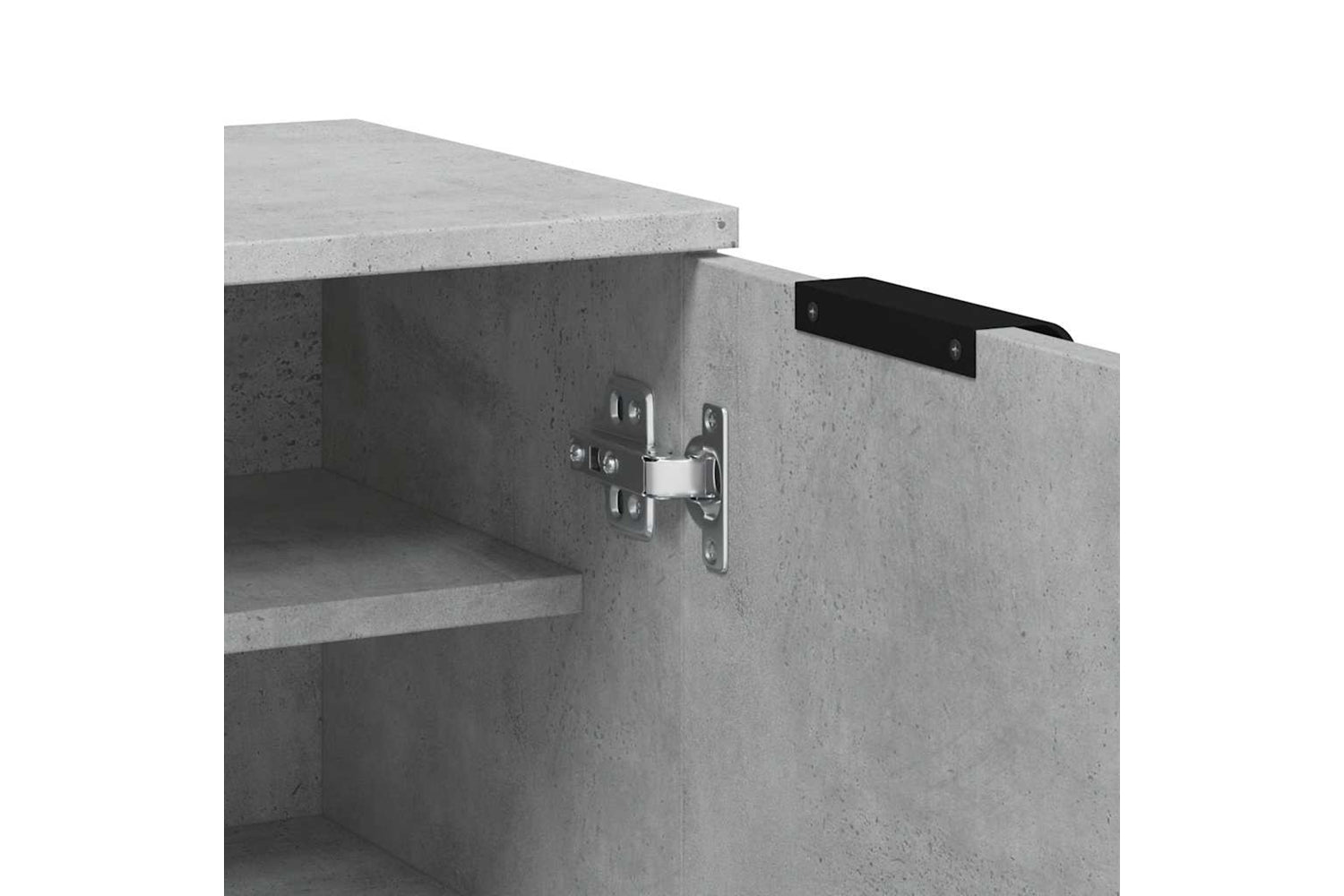 Vidaxl 811443 Shoe Cabinet Concrete Grey 59x35x100 Cm Engineered Wood-7