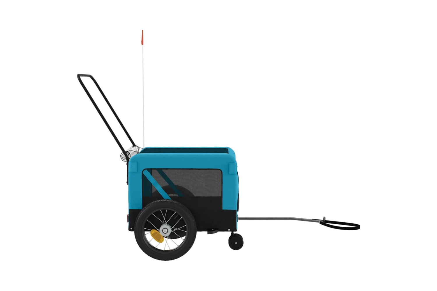 Vidaxl 93932 Pet Bike Trailer Blue And Black Oxford Fabric And Iron-6