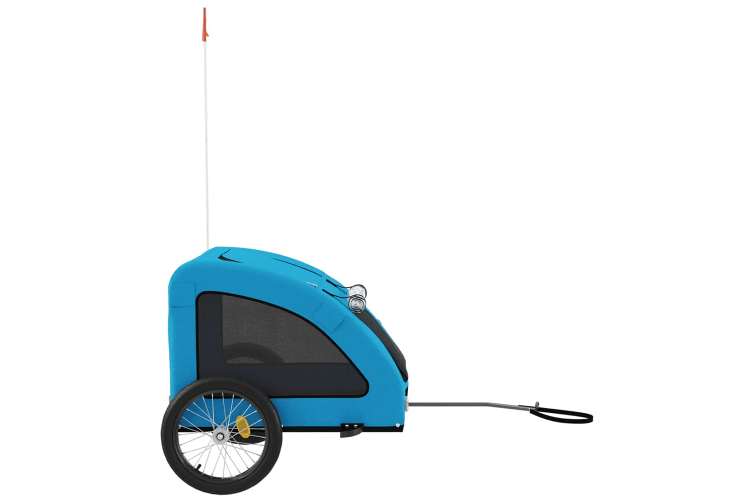 Vidaxl 93967 Pet Bike Trailer Blue Oxford Fabric And Iron-5