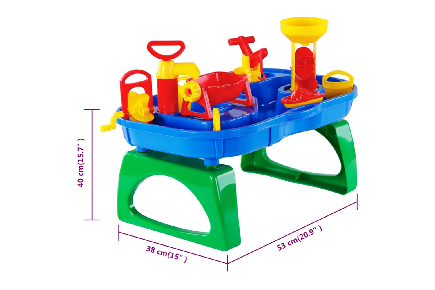 Polesie Wader 11 Piece Water Play Outdoor Table Set 53x38x40 Cm Pp-5