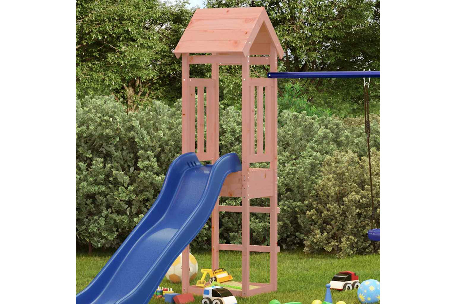 Vidaxl Play Tower 52.5x46.5x206.5 Cm Solid Wood Douglas-2