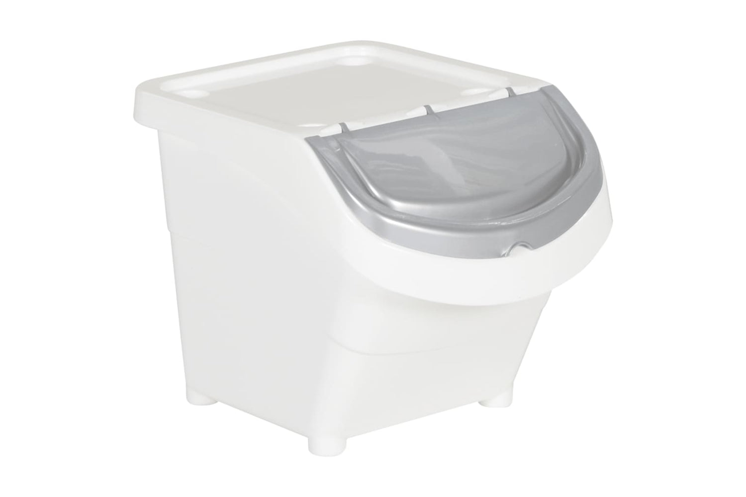 Vidaxl 364068 Stackable Waste Bins With Lids 3 Pcs White Pp 78 L-6