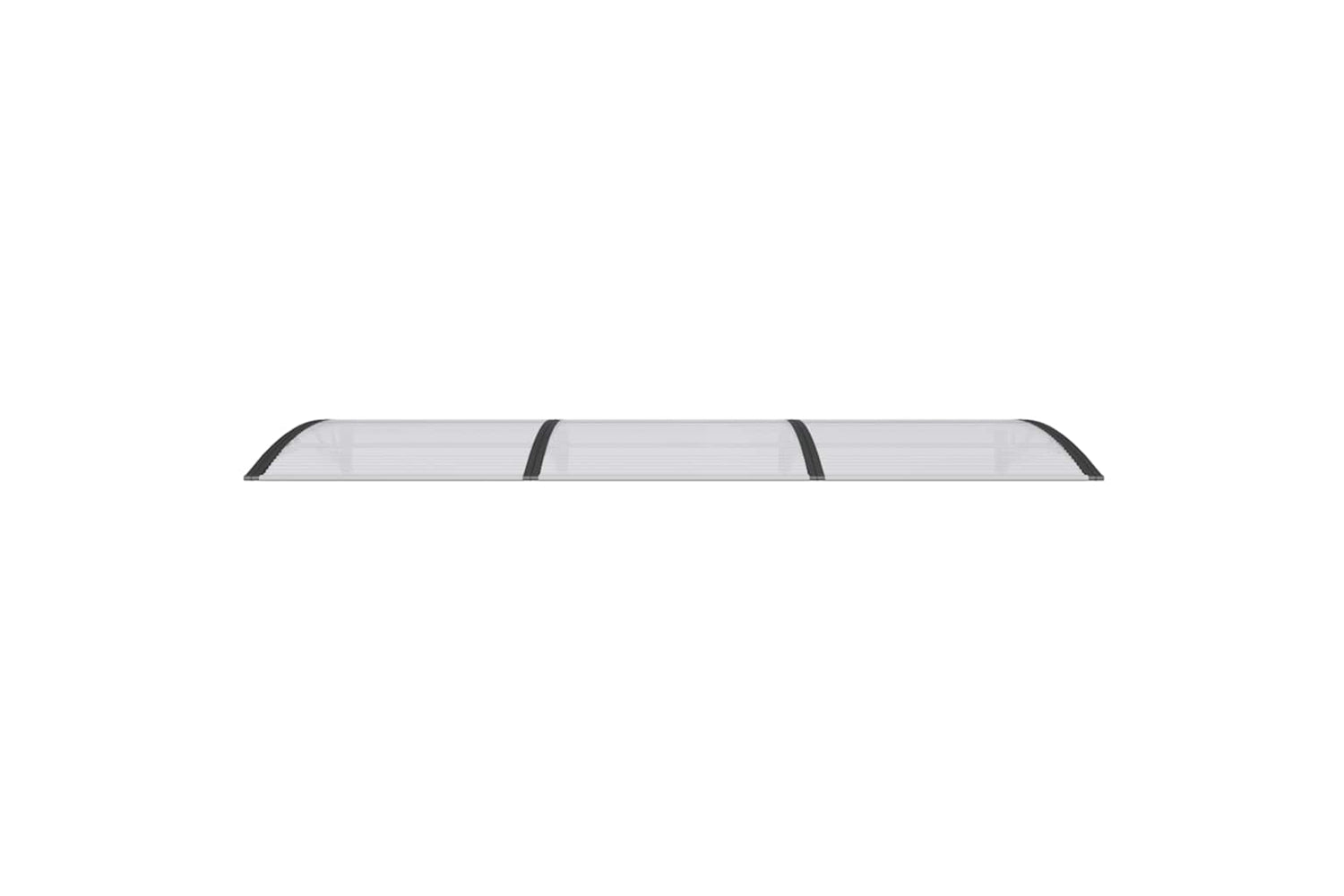 vidaXL Door Canopy Black 300x100cm Polycarbonate-3