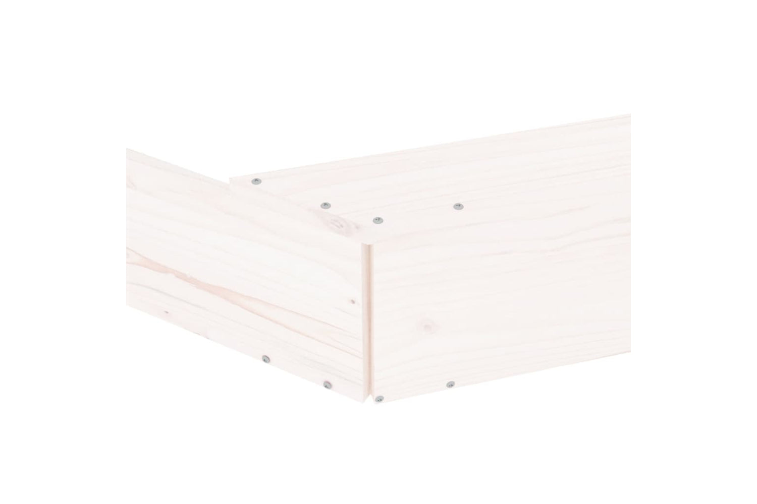 vidaXL 825010 Sandbox With Seats White Octagon Solid Wood Pine-6