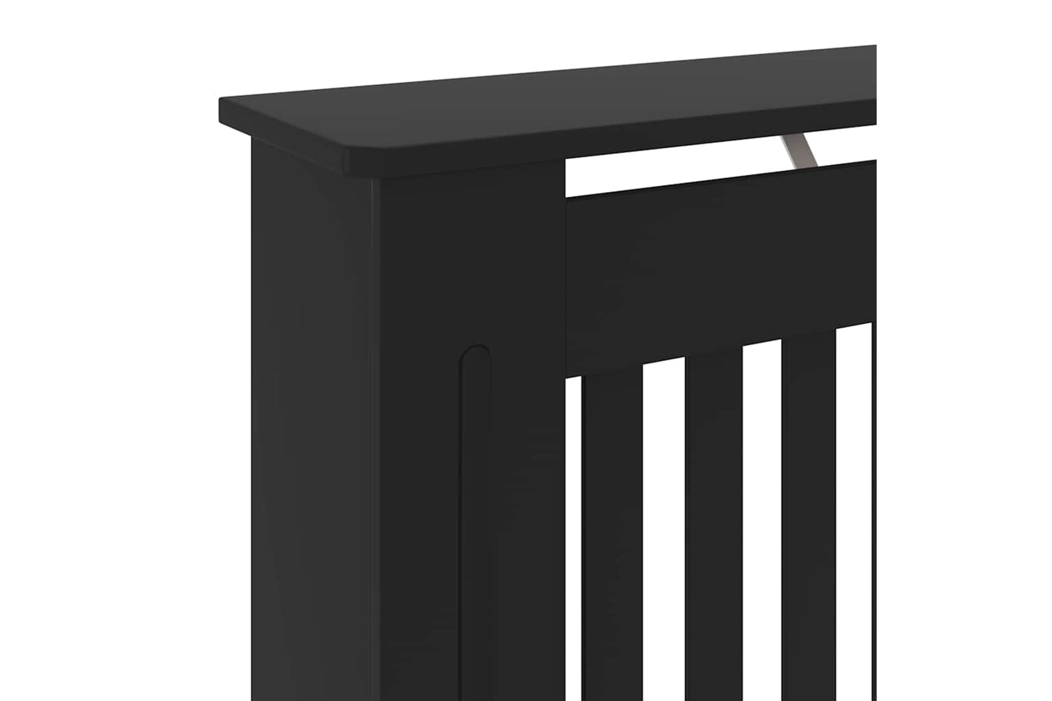 vidaXL Mdf Radiator Cover Black 78cm-5