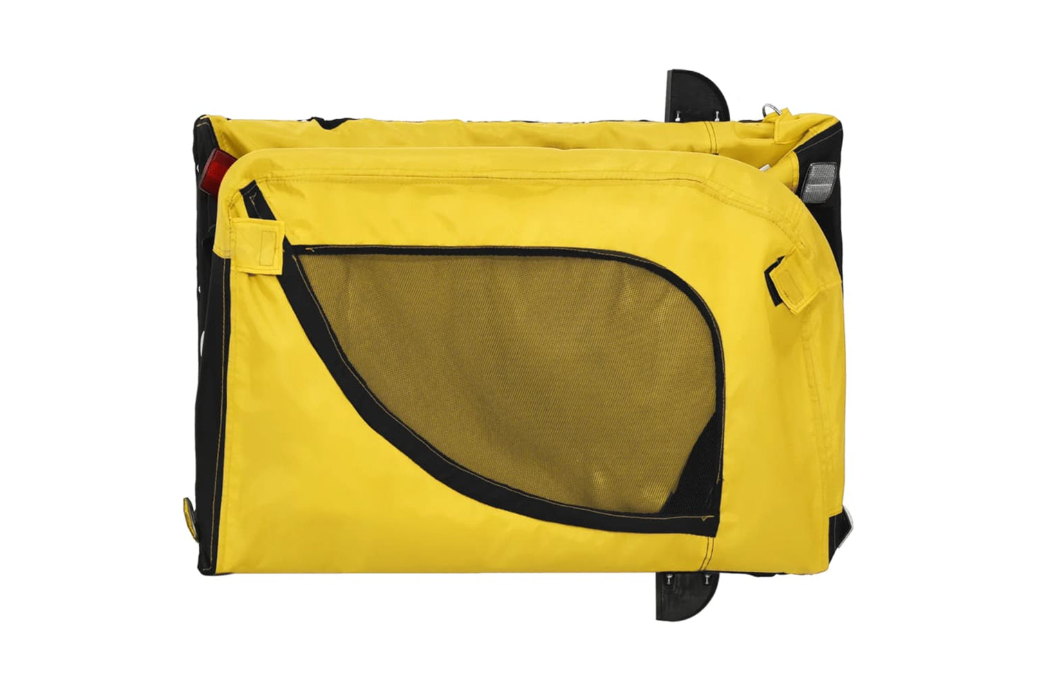 Vidaxl 93994 Pet Bike Trailer Yellow And Black Oxford Fabric And Iron-6