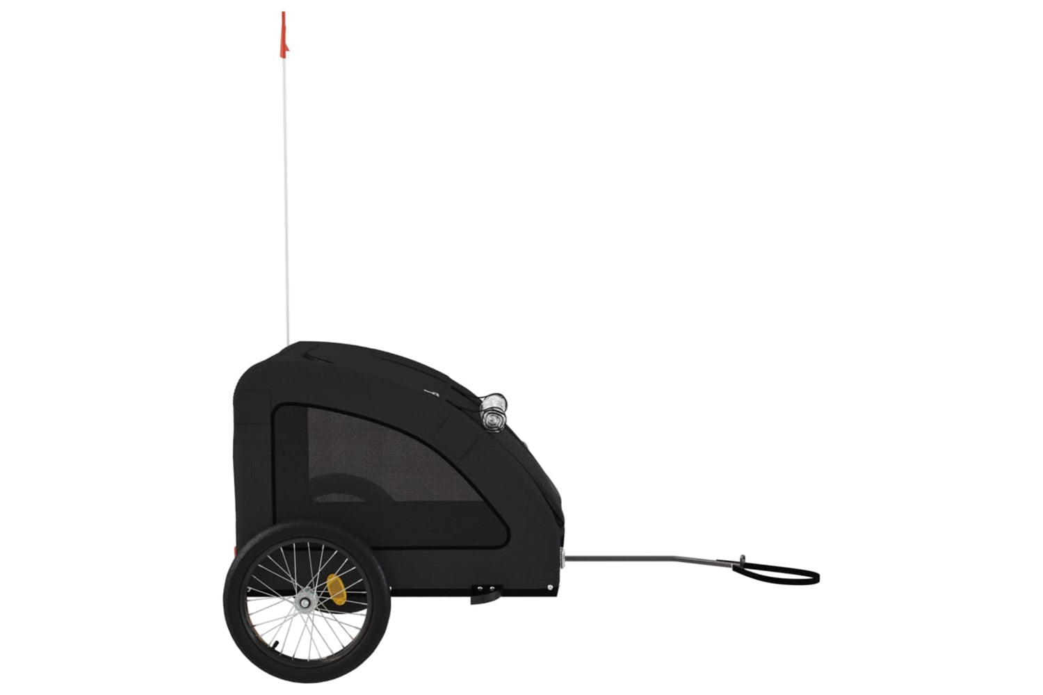 Vidaxl 93968 Pet Bike Trailer Black Oxford Fabric And Iron-5