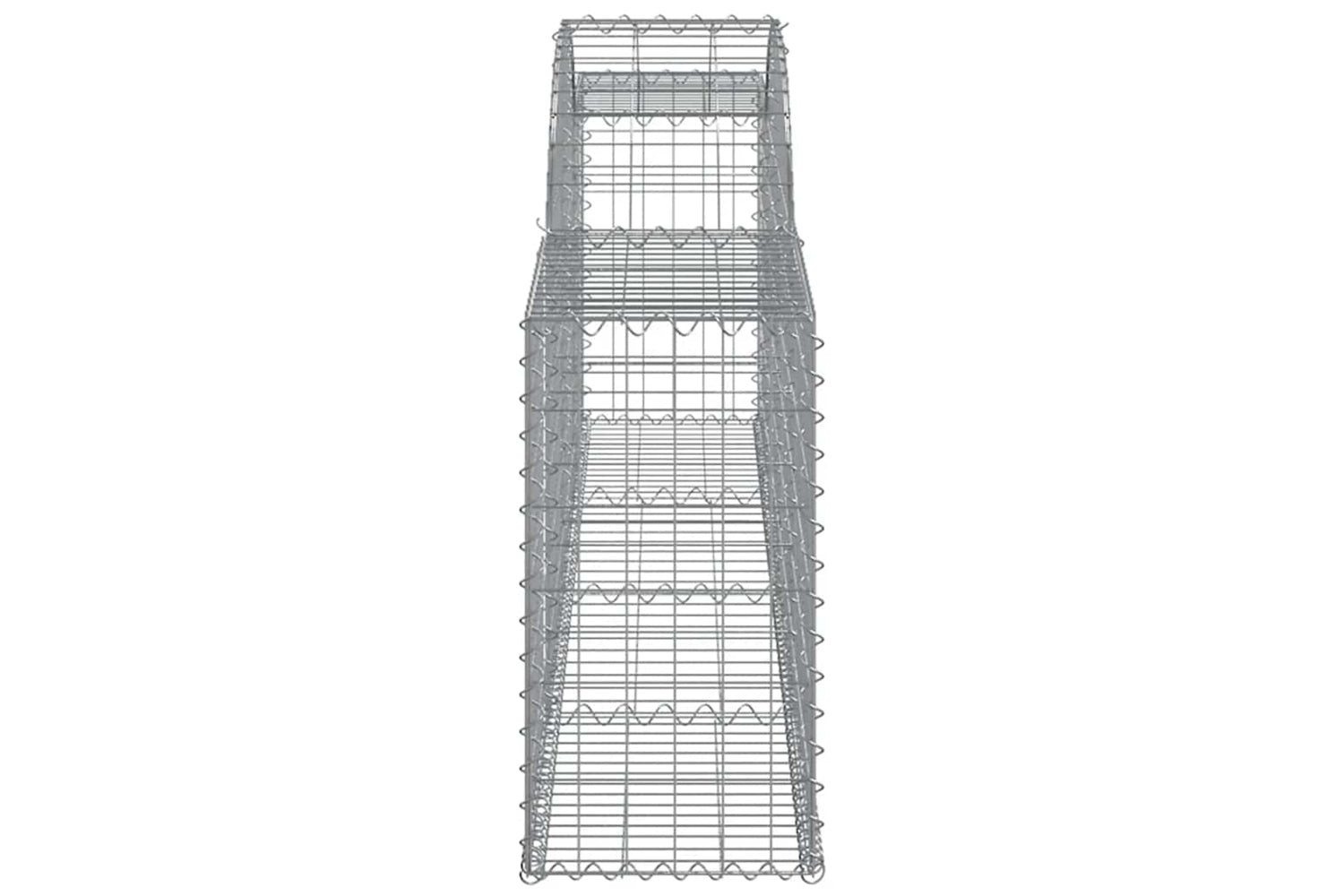 vidaXL 3146488 Arched Gabion Baskets 5 Pcs 300x30x60/80cm Galvanised Iron-4