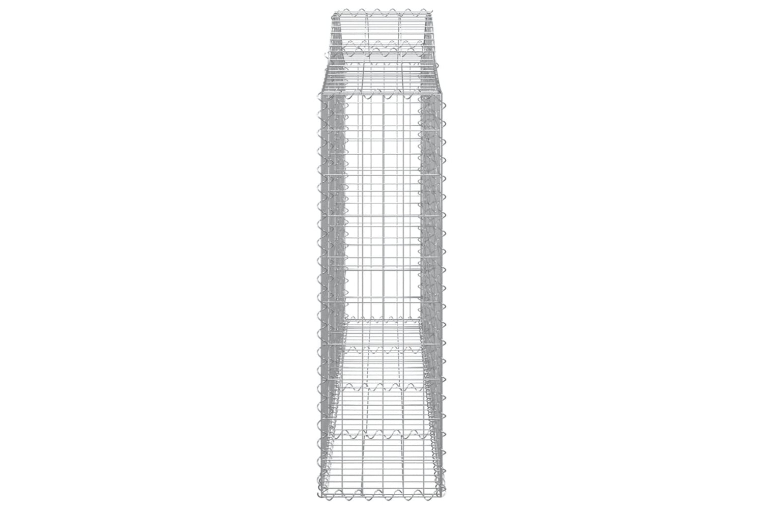 vidaXL 3145436 Arched Gabion Baskets 8 Pcs 200x30x100/120cm Galvanised Iron-4