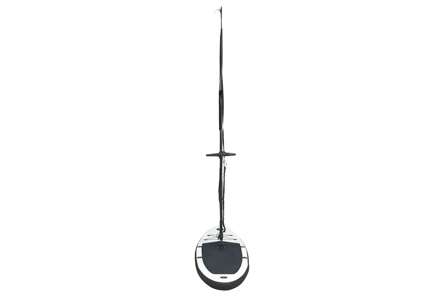 Vidaxl Inflatable Stand Up Paddleboard With Sail Set Black And White-5