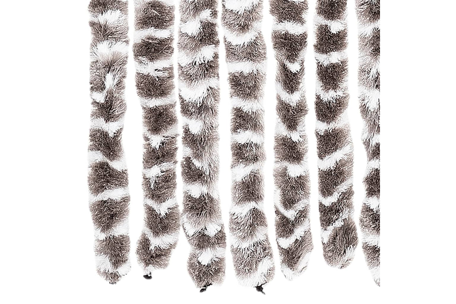 vidaXL Insect Curtain Taupe And White 100x220cm Chenille-4
