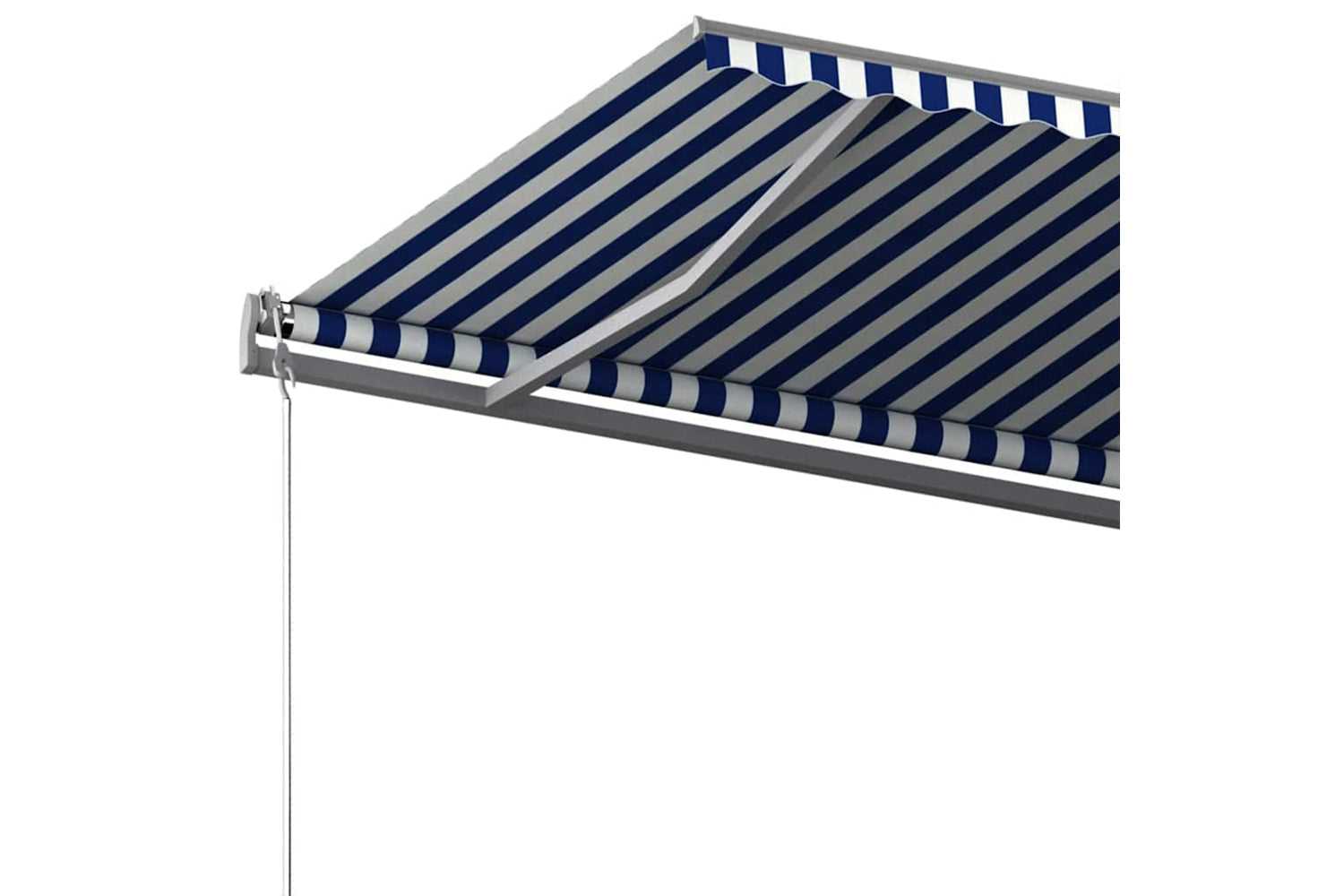 vidaXL 3069856 Freestanding Manual Retractable Awning 500x350cm Blue/white-6
