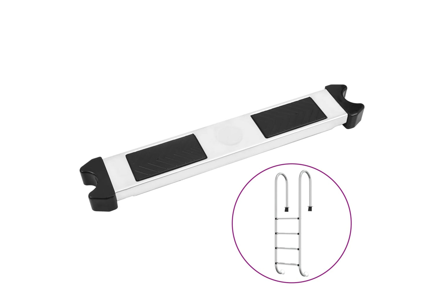 vidaXL 93464 Pool Ladder Step 50x9x3.5cm 304 Stainless Steel-5