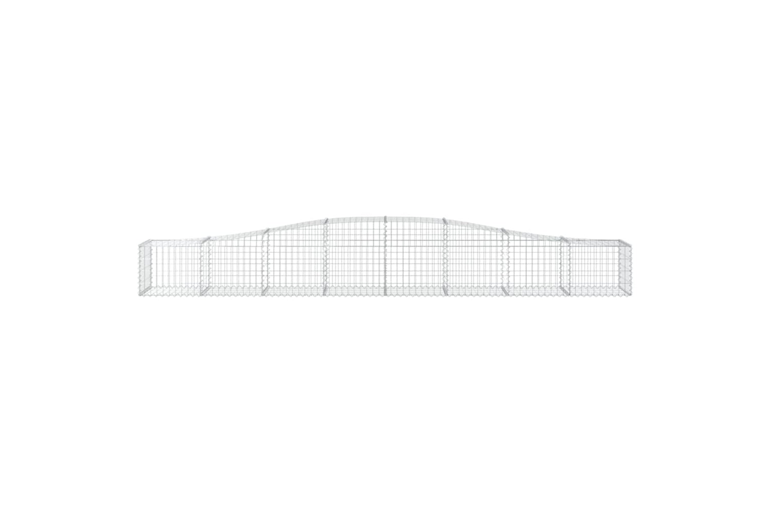 vidaXL 3145921 Arched Gabion Baskets 6 Pcs 400x50x40/60cm Galvanised Iron-3