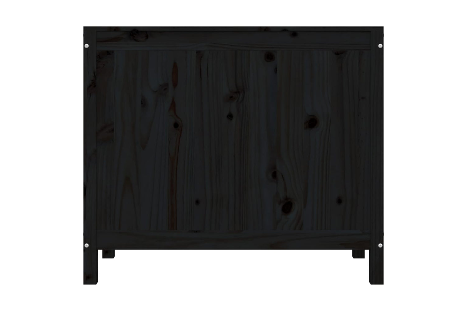 vidaXL 823583 Laundry Box Black 88.5x44x76cm Solid Wood Pine-5