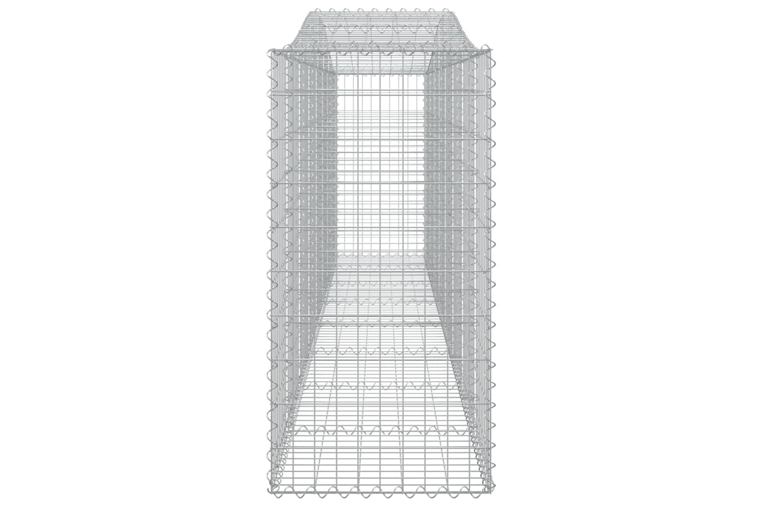 vidaXL 3145957 Arched Gabion Baskets 3 Pcs 400x50x100/120cm Galvanised Iron-4