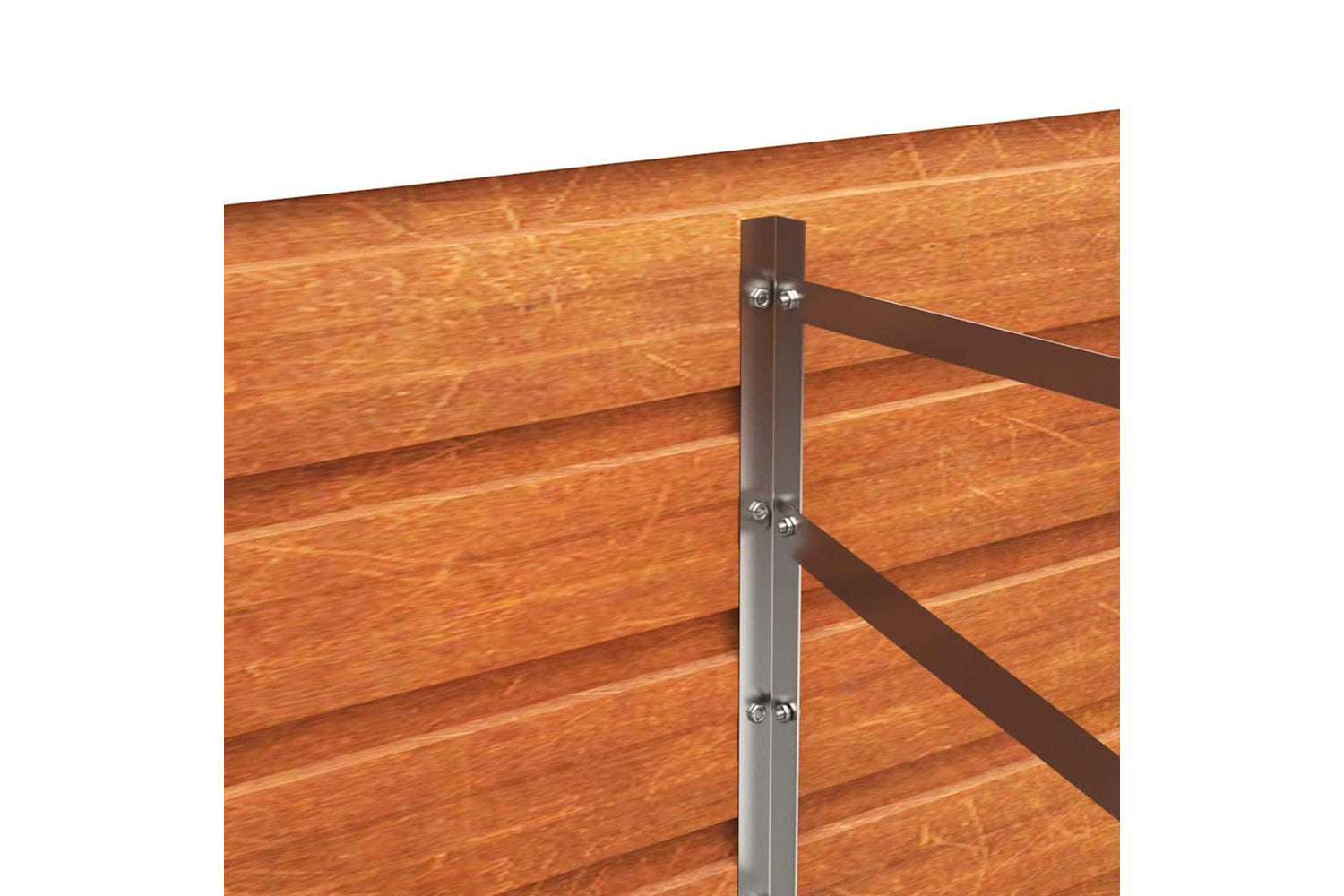 Vidaxl Garden Raised Bed Rusty 320x80x45 Cm Corten Steel-6