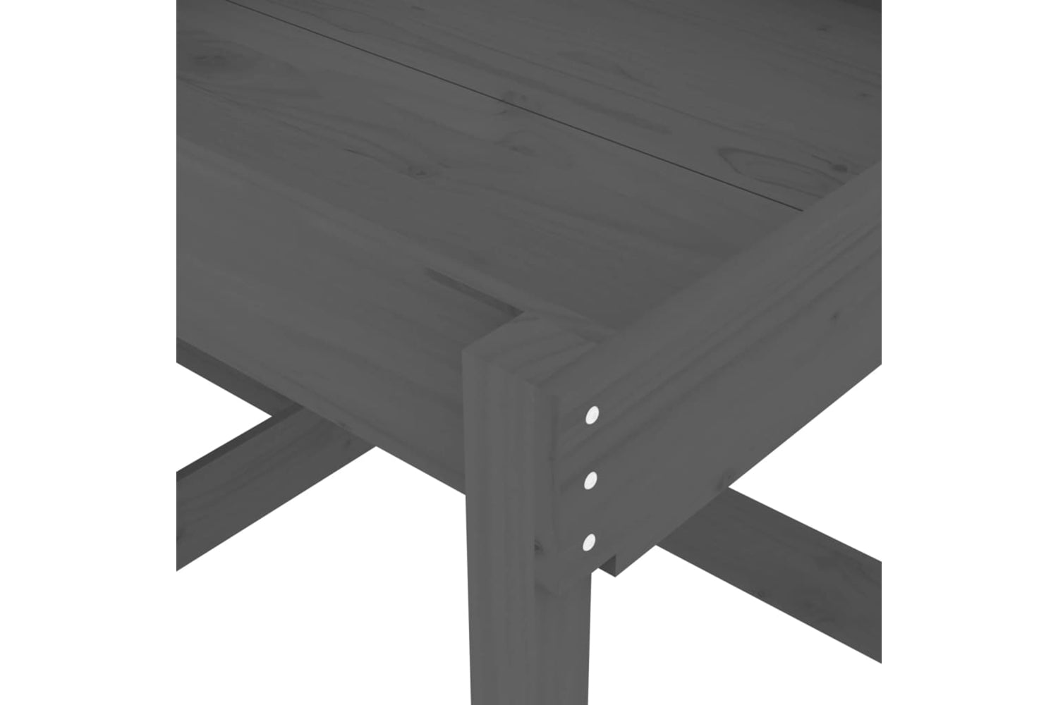 vidaXL 825053 Sand Tables 2 Pcs Grey Solid Wood Pine-7