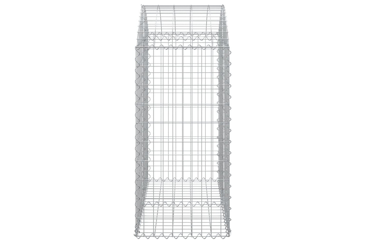 vidaXL 153435 Arched Gabion Basket 100x50x100/120cm Galvanised Iron-3