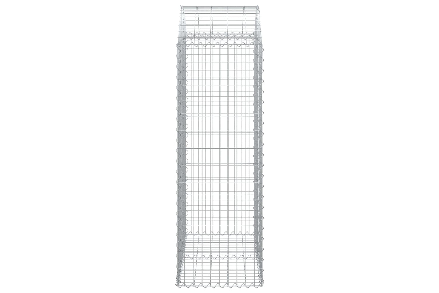 vidaXL 153437 Arched Gabion Basket 100x50x140/160cm Galvanised Iron-3