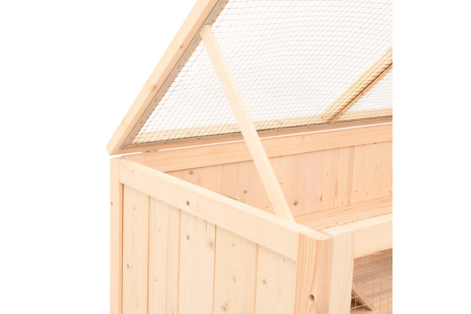 vidaXL 172380 Hamster Cage 104x52x54cm Solid Wood Fir-8