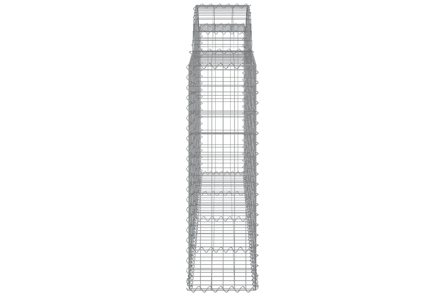 vidaXL 3146118 Arched Gabion Baskets 10 Pcs 200x30x100/120cm Galvanised Iron-4