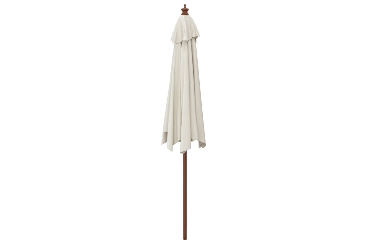 vidaXL 363167 Garden Parasol With Wooden Pole Sand 299x240cm-4