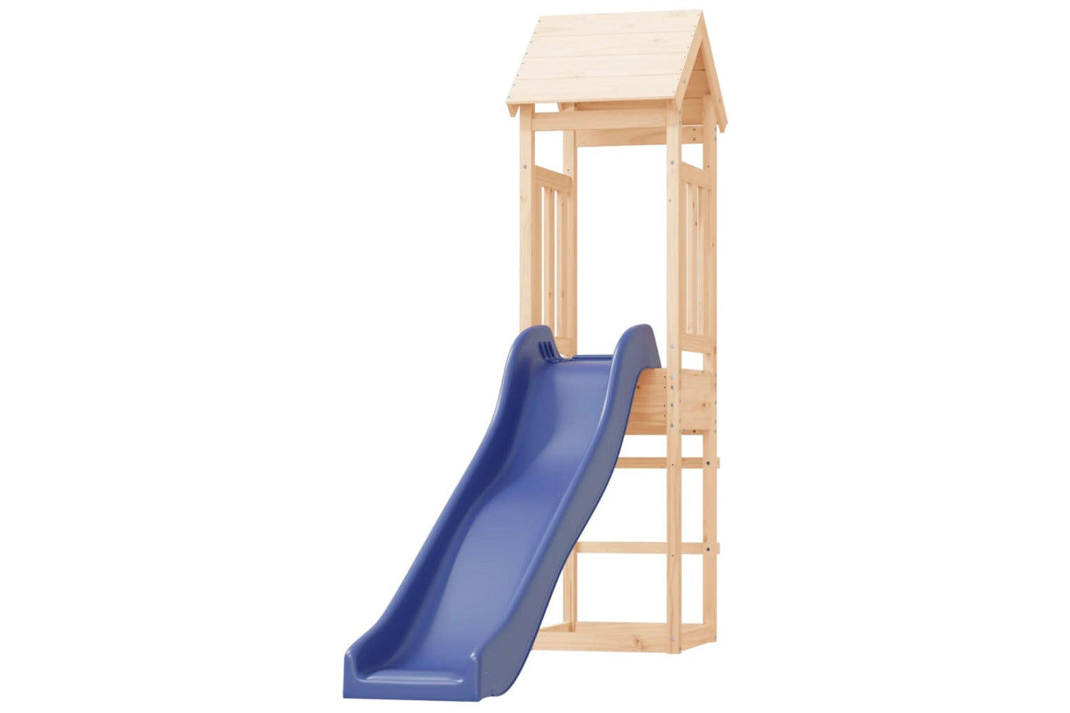 Vidaxl 3155807 Playhouse With Slide Solid Wood Pine-3