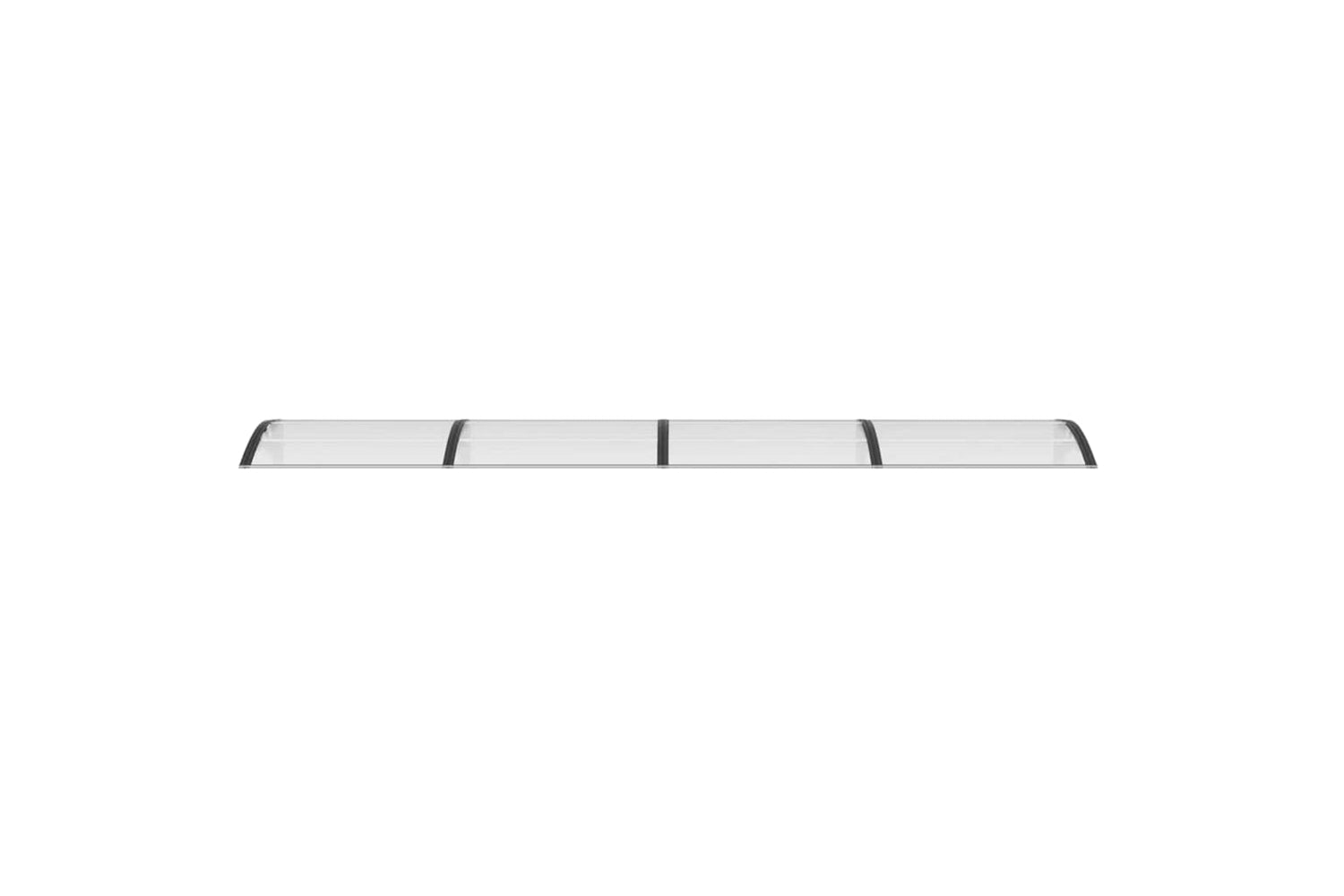 vidaXL Door Canopy Black And Transparent 400x75cm Polycarbonate-3