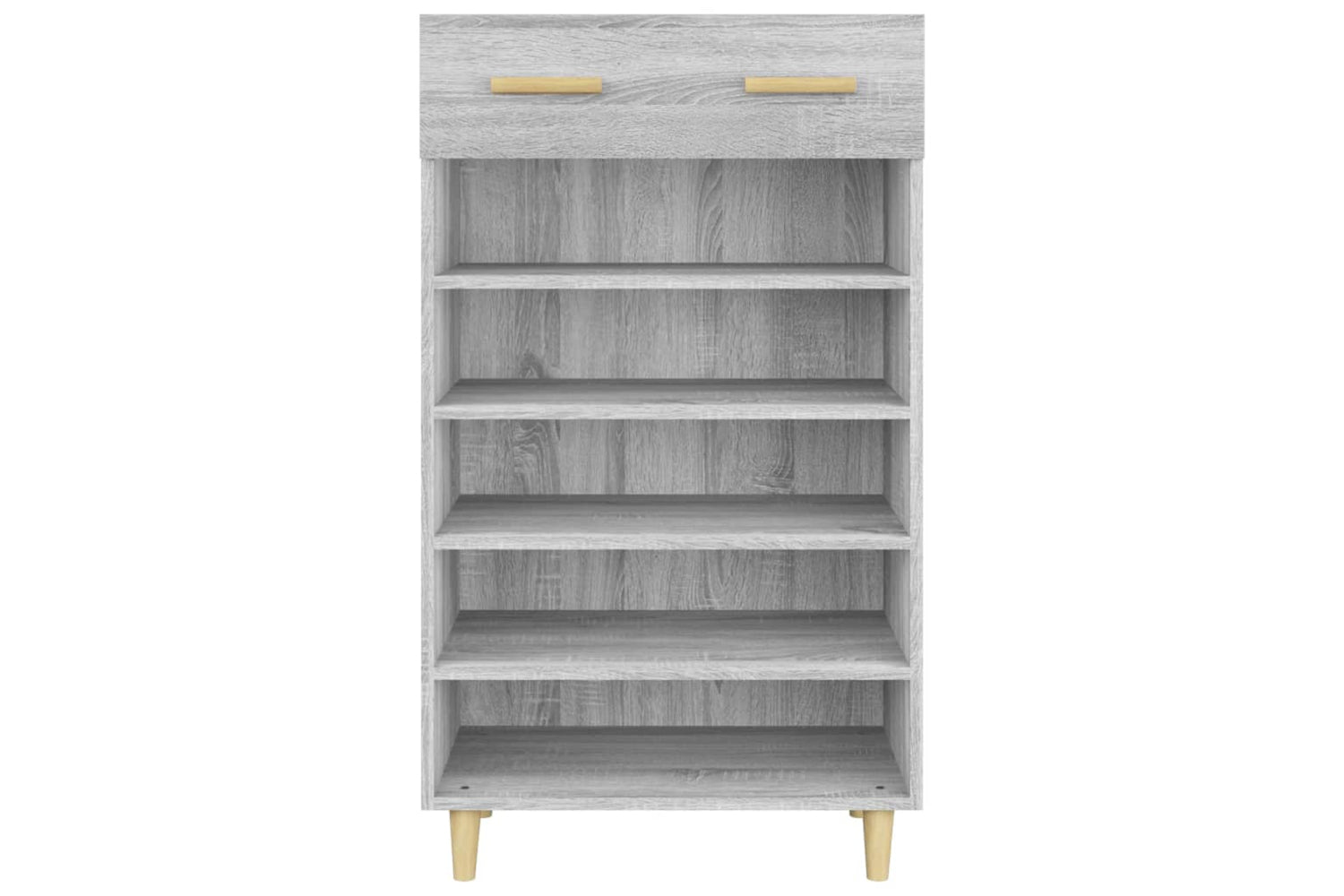 vidaXL 817556 Shoe Cabinet Grey Sonoma 60x35x105cm Engineered Wood-5