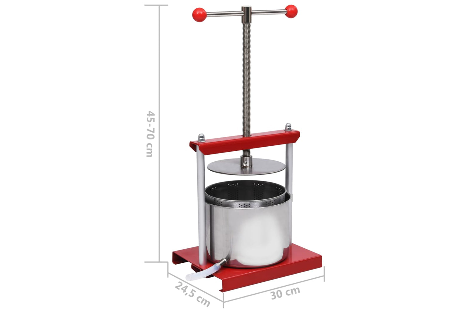 vidaXL 146897 Fruit And Wine Press Stainless Steel 6 L-7