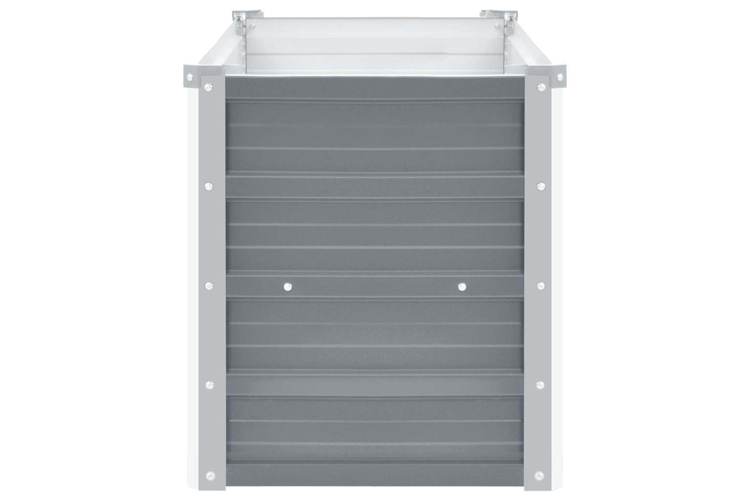 Vidaxl Garden Raised Bed Galvanised Steel 100x40x45 Cm Grey-3