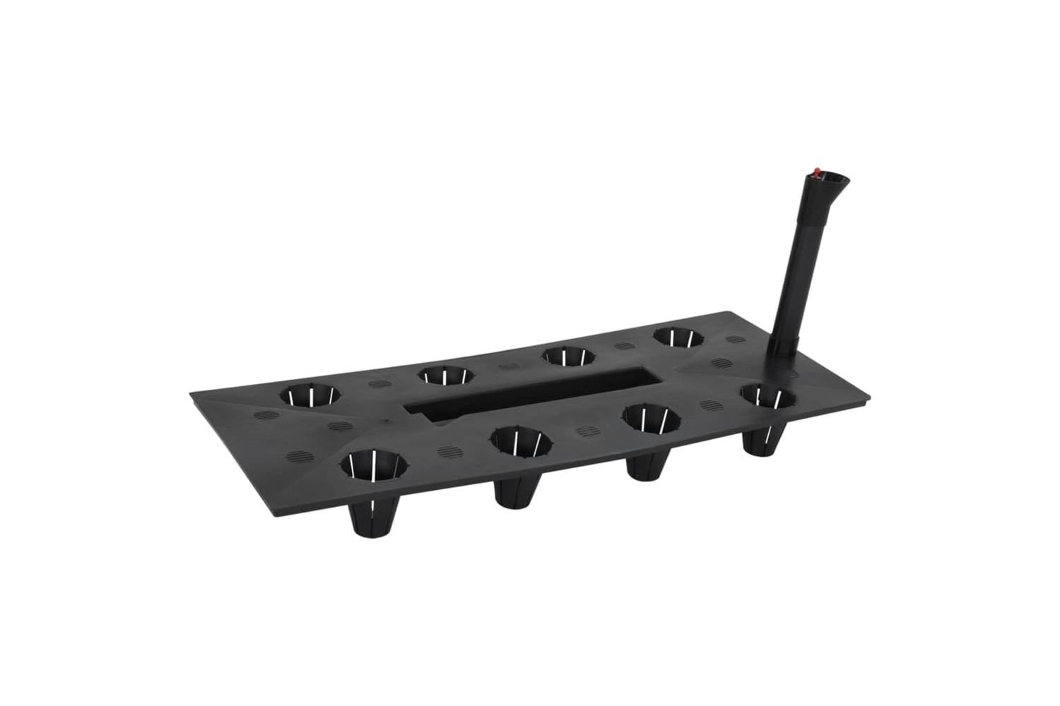 vidaXL 152208 Raised Garden Bed Anthracite 60x25x46cm Pp Rattan-7