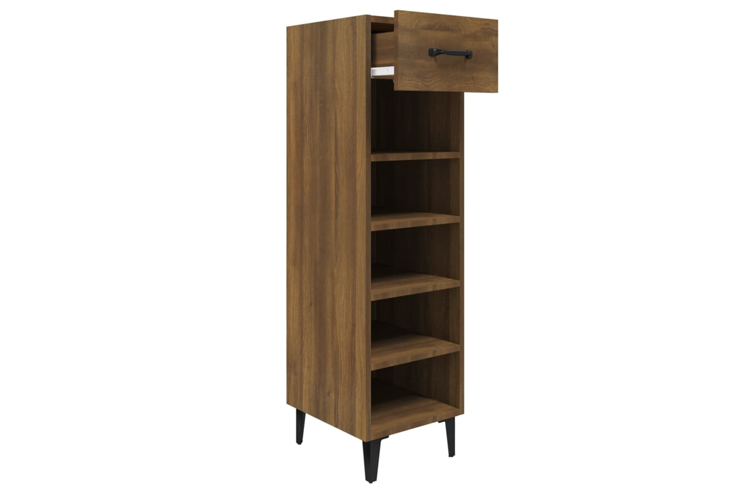 vidaXL 817566 Shoe Cabinet Brown Oak 30x35x105cm Engineered Wood-2