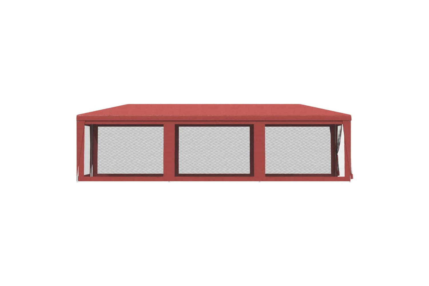 Vidaxl 319245 Party Tent With 8 Mesh Sidewalls Red 3x9 M Hdpe-3