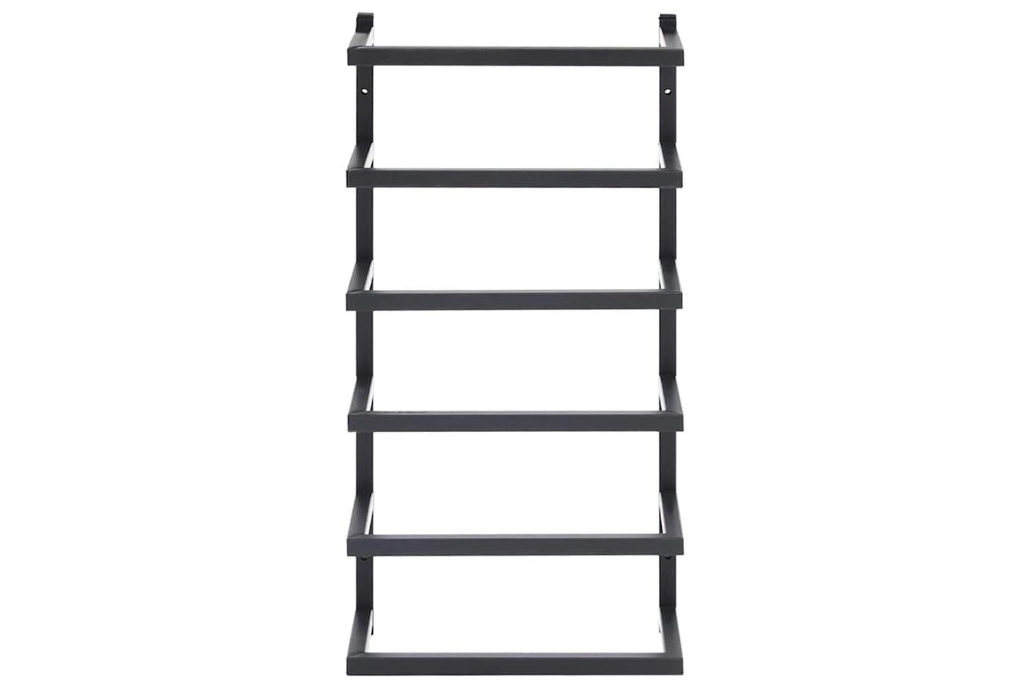 vidaXL 336123 Towel Rack Black 24x12x48cm Steel-3