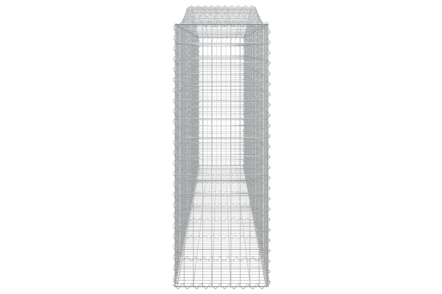 vidaXL 3145985 Arched Gabion Baskets 5 Pcs 400x50x140/160cm Galvanised Iron-4