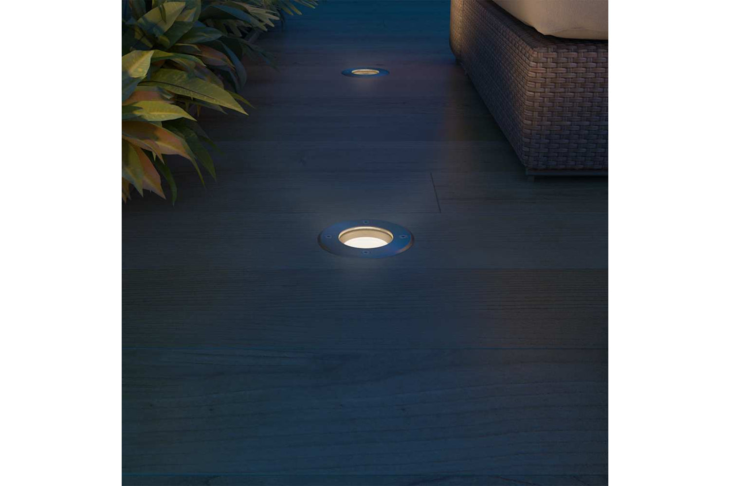 Vidaxl 42412 Outdoor Led Ground Lights 3 Pcs Round-3