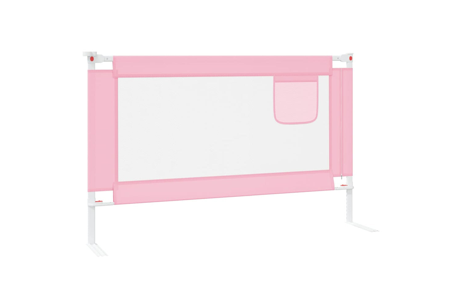 Vidaxl Toddler Safety Bed Rail Pink 120x25 Cm Fabric-4