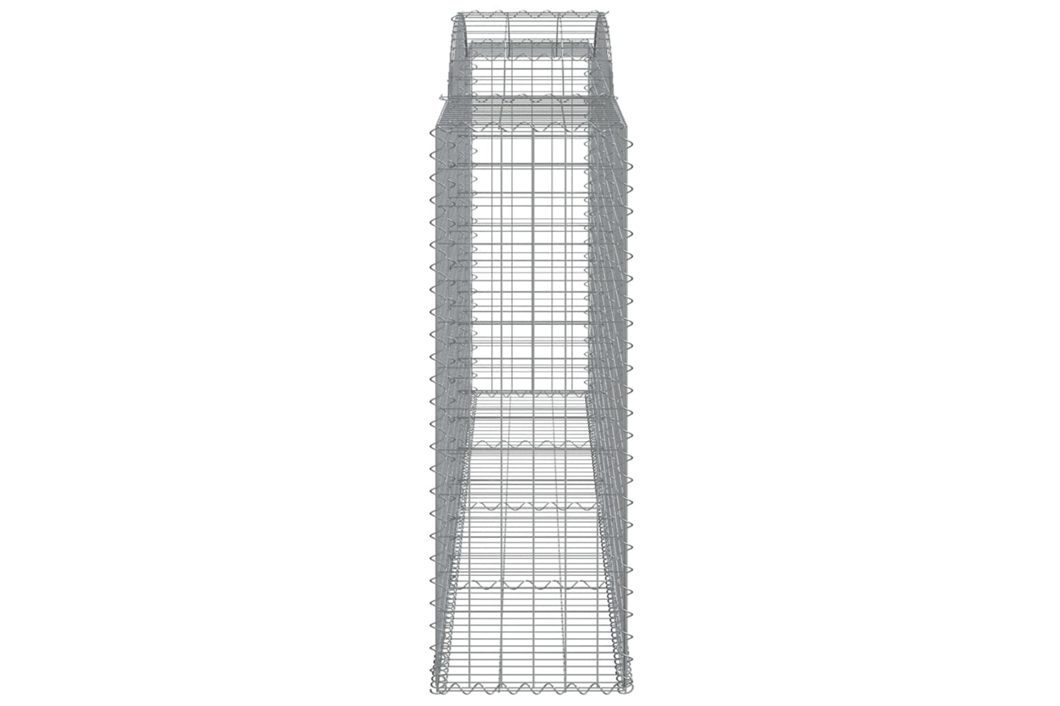 vidaXL 3146740 Arched Gabion Baskets 5 Pcs 300x50x140/160cm Galvanised Iron-4