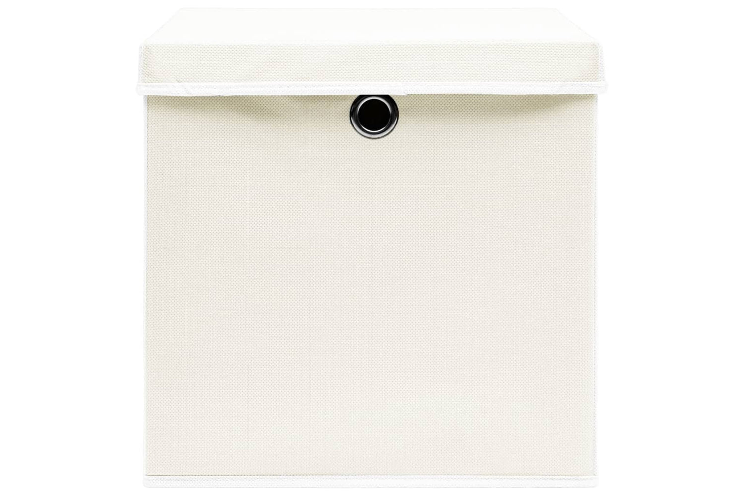 Vidaxl 288350 Storage Boxes With Lids 4 Pcs White 32x32x32 Cm Fabric-4