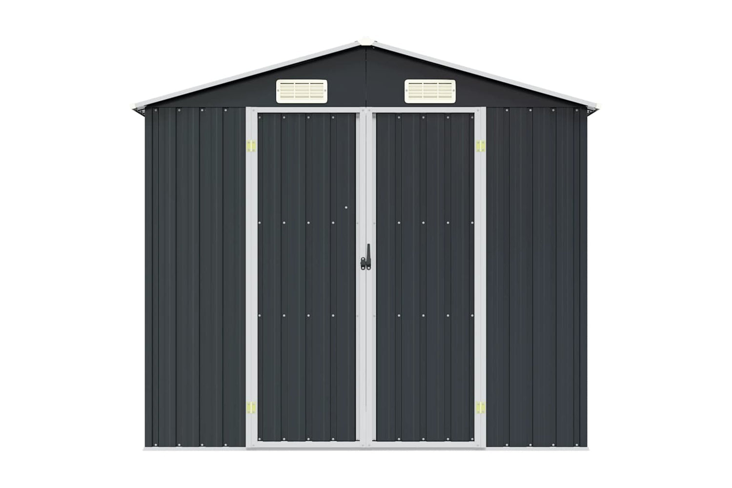vidaXL 46299 Garden Shed Anthracite 205x129x183cm Galvanised Steel-4
