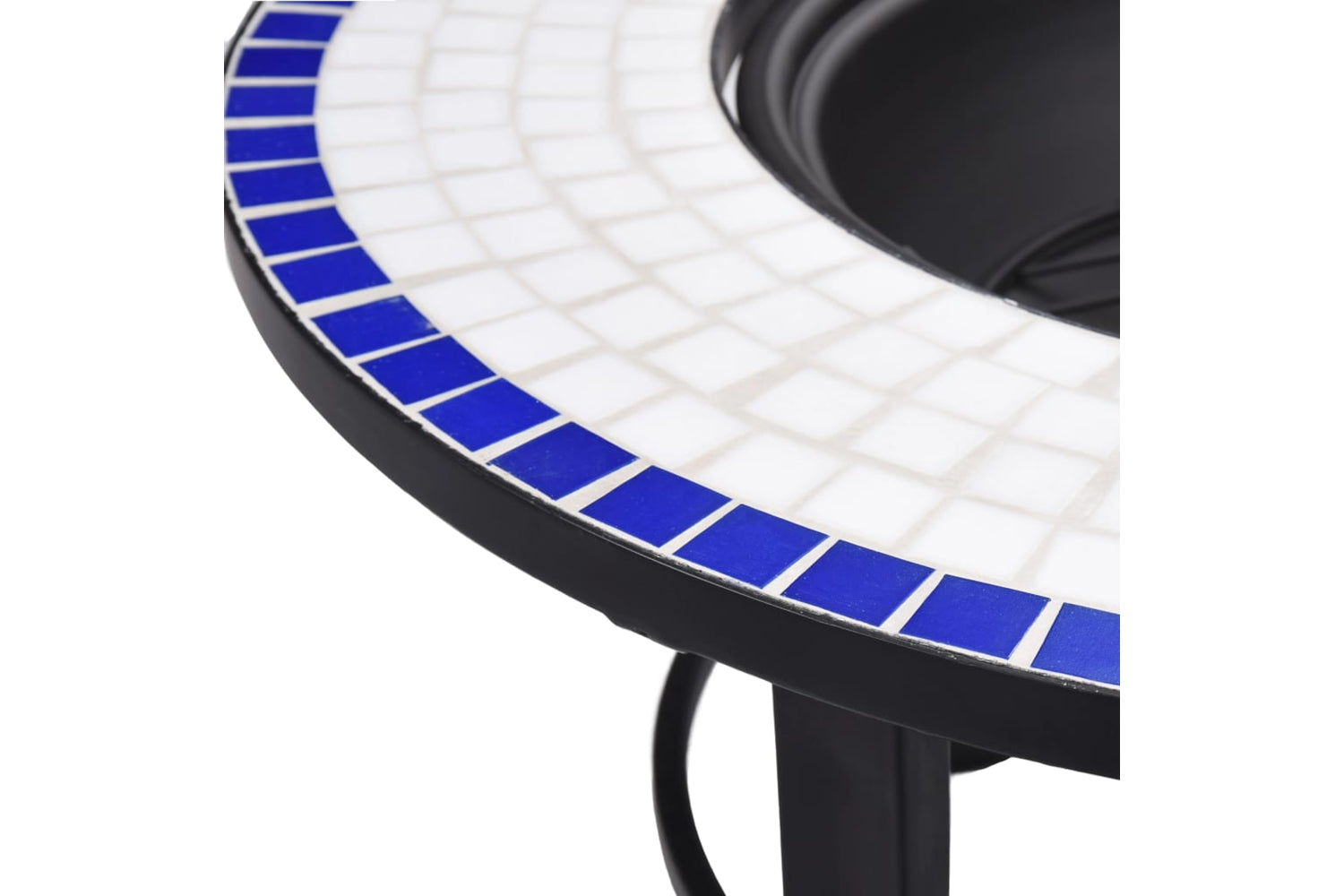 Vidaxl 46720 Vidaxl Mosaic Fire Pit Blue And White 68cm Ceramic-7