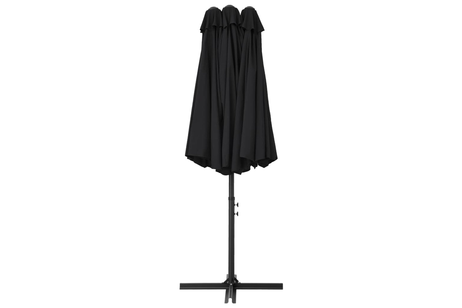vidaXL 47302 Outdoor Parasol With Aluminium Pole 460x270cm Black-4