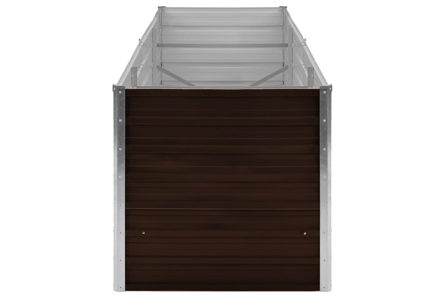 vidaXL 45713 Garden Raised Bed Brown 240x80x77cm Galvanised Steel-4