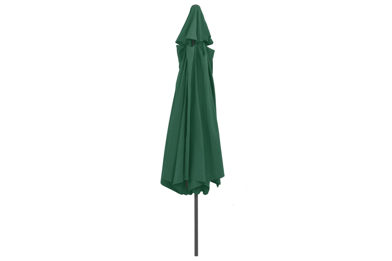 vidaXL Outdoor Parasol With Metal Pole 390cm Green-4