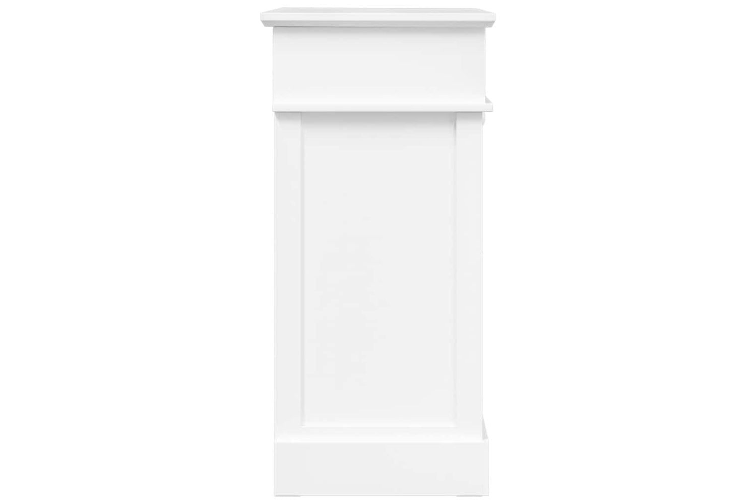 vidaXL 284085 Shoe Cabinet White 50x28x58cm Paulownia Wood-4