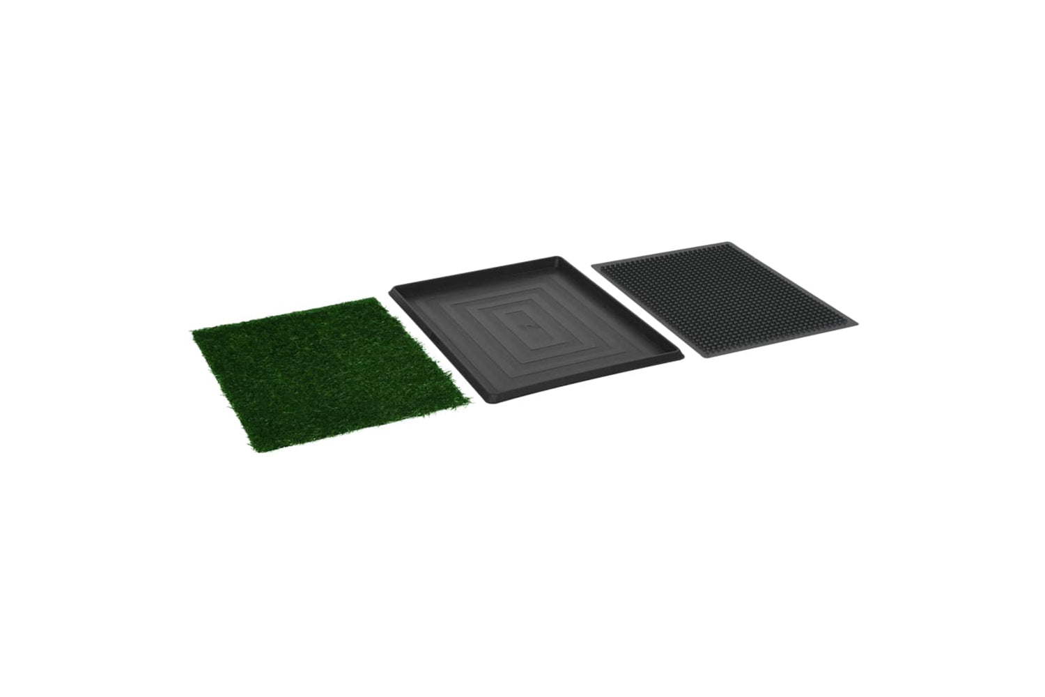 vidaXL 170768 Pet Toilet With Tray & Faux Turf Green 64x51x3cm Wc-4