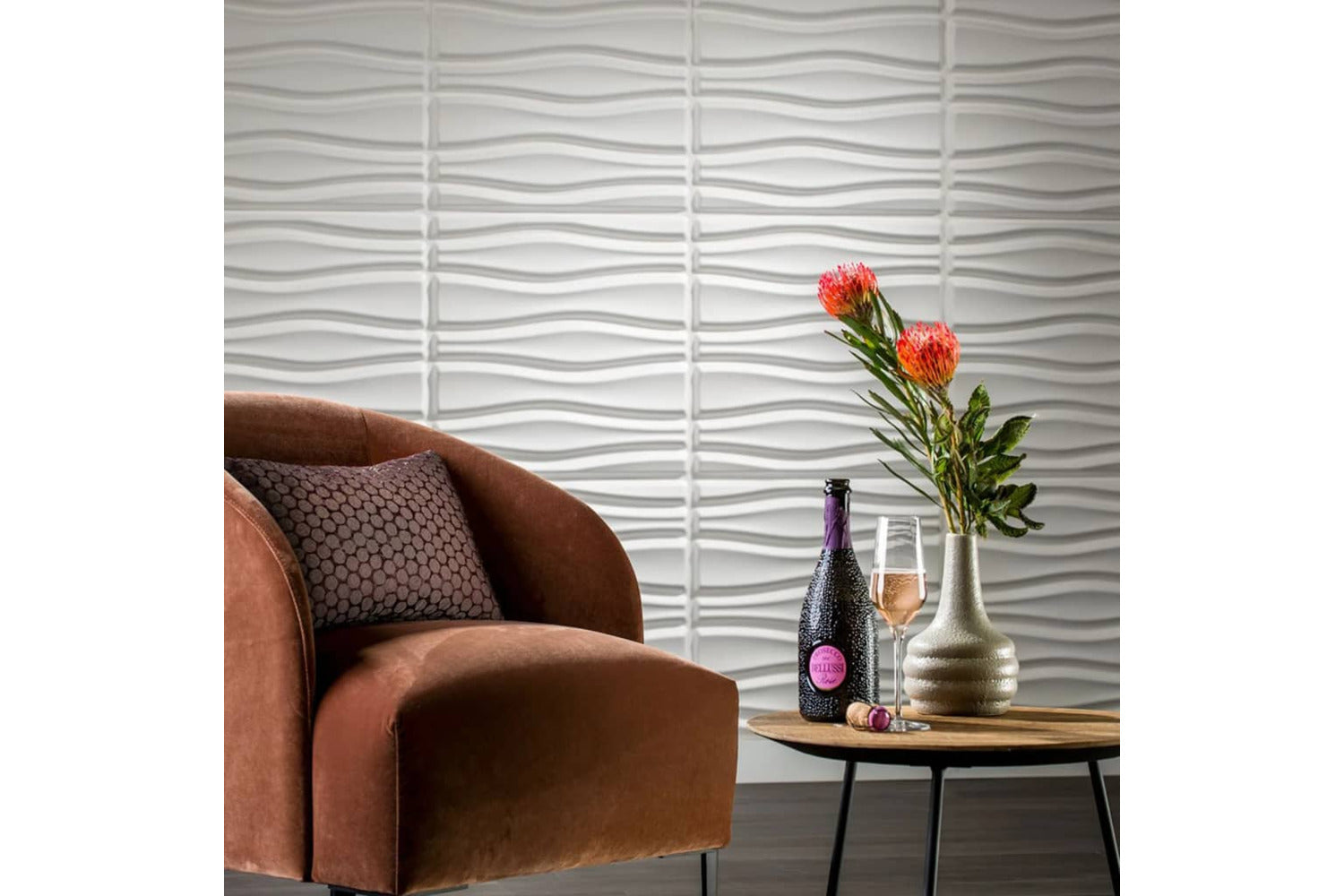Wallart 276205 24 Pcs 3d Wall Panels Ga-wa14 Flows-4